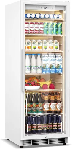 Vista 13 de Tylza Refrigerador de exhibición de encimera Puerta de vidrio doble de 2.7