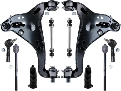 Vista 59 de Detroit Axle - Kit de suspensión delantera de 10 piezas para Chevrolet Trailblazer GMC Envoy 2004-2007 2005 2006 Soportes de brazo de control