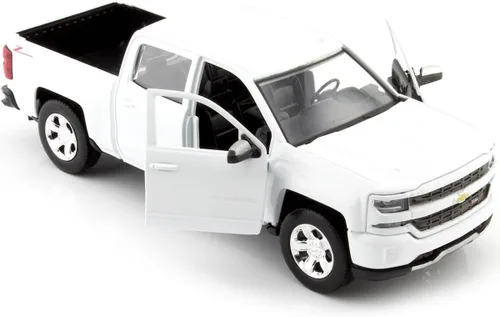 Vista 4 de Maqueta de Chevy Silverado 1500 LT Z71 a escala 1/24, blanco, de Motormax