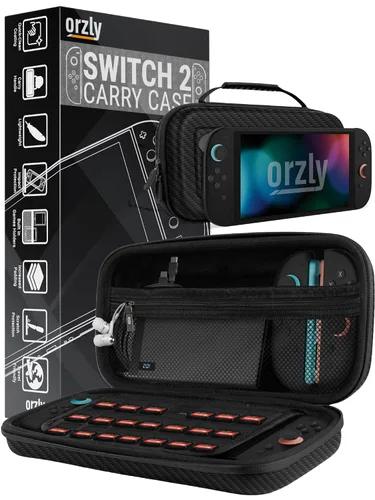 Vista 31 de Orzly Carry Case for Nintendo Switch Lite - Portable Travel Carry Case with storage for Switch Lite Games & Accessories [Solid Black]