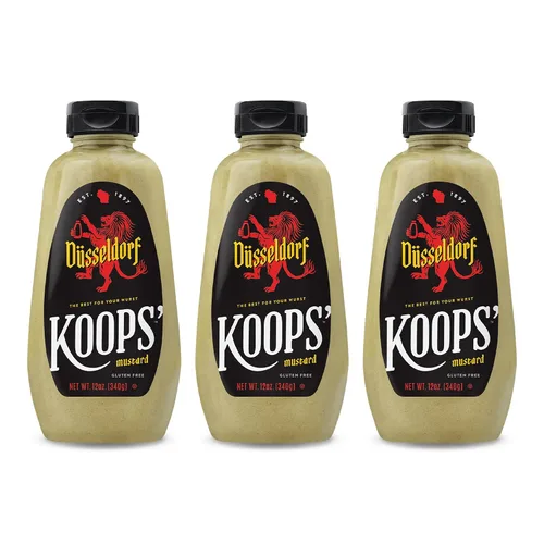 Vista 25 de Koops' Mostaza Arizona Heat - Mostaza dulce y picante, sin gluten, kosher, fabricada en Estados Unidos, a partir de semillas de mostaza de calidad