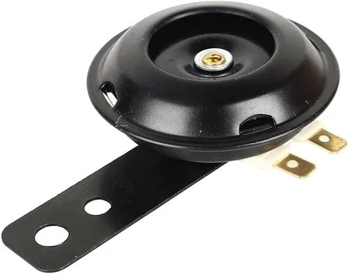 Vista 6 de 12V 1.5A Super 105dB Scooter Ciclomotor Dirt Bike ATV Negro Cuenca de la motocicleta Bocina de aire 2.756 in A24 Auto Car Vehicle Horn