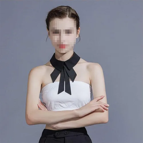 Vista 4 de Vpang - Collar falso desmontable con cuello falso, diseño de cuadros