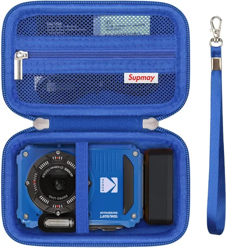 Vista 16 de Funda de transporte para cámara digital KODAK PIXPRO WPZ2, color negro Hard EVA Shell, Shockproof, Water Resistant, Scratch Resistant, Daily