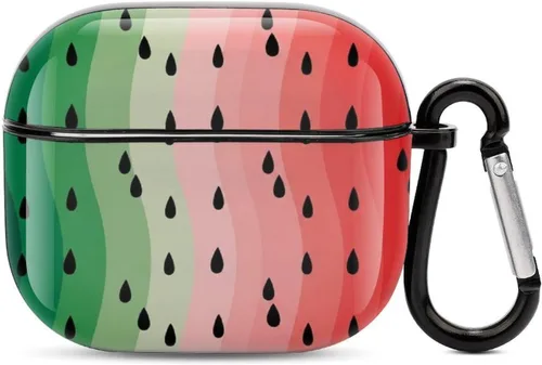Vista 25 de Linda funda de mariquitas compatible con AirPods 3 con llavero Patrón 304.