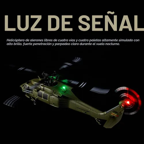 Vista 6 de WL K170 BK Hawk Helicóptero RC, 2.4G 4CH Flybarless 6-Axis Giroscopio Altitude Hovering RC Helicóptero militar con soporte de exhibición
