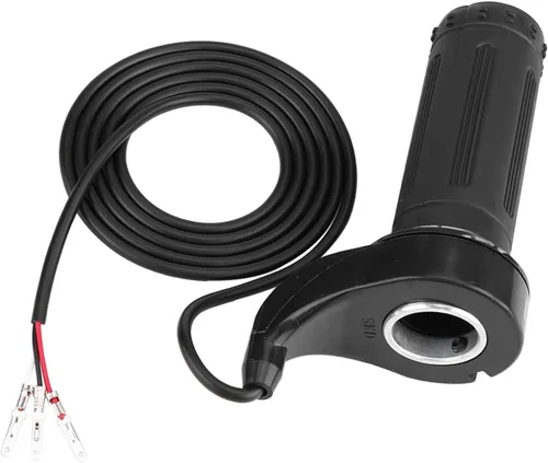 Vista 4 de Zerone Acelerador eléctrico, acelerador de motocicleta de 0.886 in/0.88 pulgadas, agarre de acelerador de velocidad con 3 cables para la mayoría