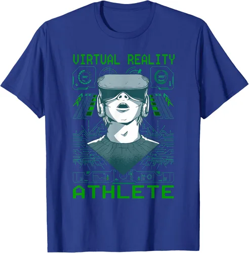 Vista 15 de Playera divertida de realidad virtual para atleta VR Gamer Negro