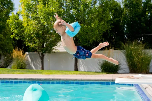 Vista 7 de Posh Creations Flotadores flotantes de animales y fideos con EPS para niños, adolescentes y adultos, cómodo flotador de piscina de peluche