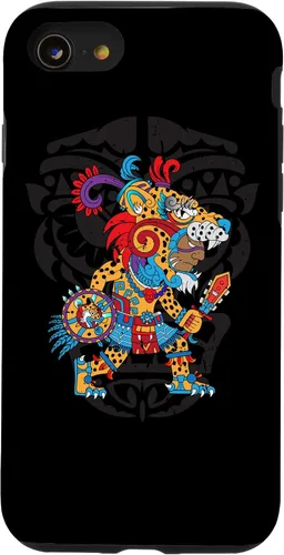 Vista 17 de Funda para iPhone 11 Aztec Jaguar Ancient Warrior Native Mexican Mythology