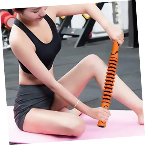 Vista 4 de Abaodam Cellulite Massage Stick Roller for Women Deep Tissue Body Massager Lightweight Yoga Massager Tool for Home Use and Muscle Relaxation