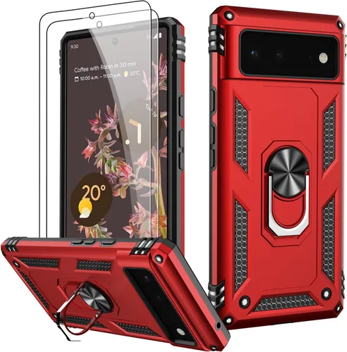 Vista 36 de LUMARKE para Google Pixel 3A XL - Funda con protector de pantalla, funda protectora grado militar probada contra caídas de 16 pies con soporte