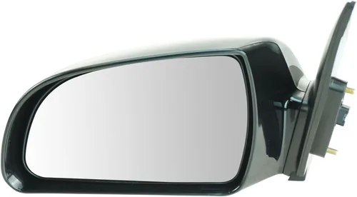 Vista 74 de TRQ Espejo plegable con calefacción eléctrica del lado del conductor con indicador de punto ciego pintura a juego negro liso compatible con Kia