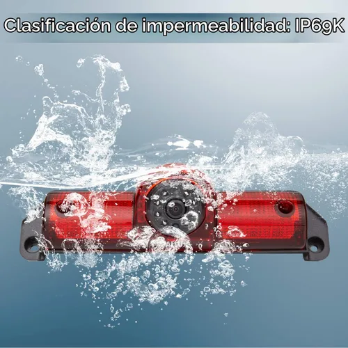 Vista 4 de DALLUX Savana Cargo Van - Cámara de respaldo con luz de freno para Transporter Chevrolet Express/GMC Savana 2003-2019/Chevy Explorer Van,3rd 170°