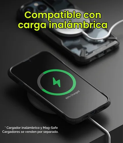 Vista 6 de Ringke Funda para iPhone 13 Pro [Fusion-X Camo Negro]
