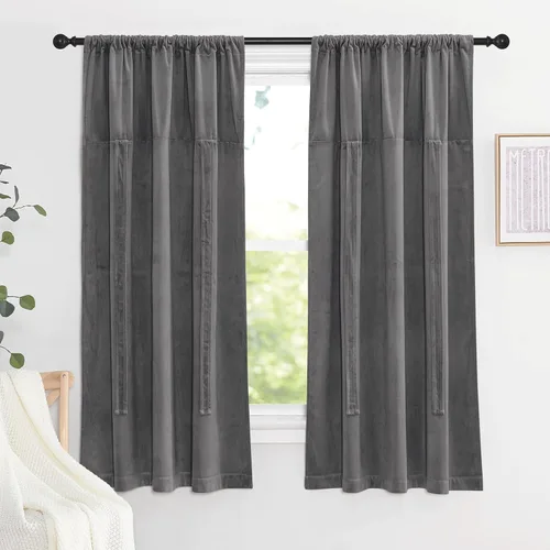 Vista 114 de NICETOWN Cortina Opaca con Aislamiento Térmico – Persiana Enrollable para Ventana de Bebé para Dormitorio/Acción de Gracias