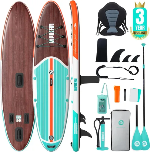 Vista 19 de Niphean Inflatable Stand Up Paddle Board with SUP Accessories