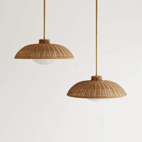 Vista 9 de Nathan James Leigh Iluminación Colgante, Luz Colgante de Techo Negra con Pantalla de Vidrio de Gran Tamaño y Cable Ajustable, para Isla de Cocina