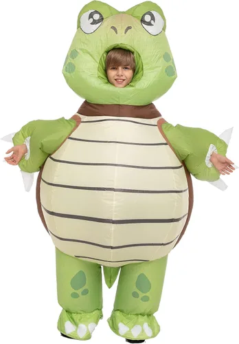 Vista 3 de Spooktacular Creations Disfraz inflable de Halloween unisex de tortuga de cuerpo completo para niño