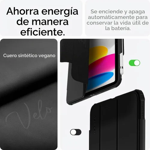 Vista 8 de Spigen Funda para iPad A16 de 11 pulgadas, 11ª generación (2025), funda para iPad de 10.9 pulgadas (2022), Ultra Hybrid Pro, funda protectora