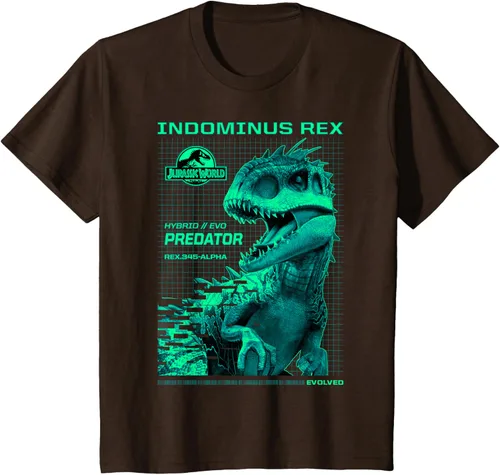 Vista 52 de Jurassic World Indominus Rex Hybrid Predator T-Shirt Small Negro