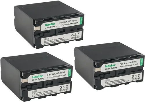 Vista 4 de Kastar Batería NP-F990 de repuesto para cámara cinematográfica profesional 4K Z Cam E2 E2-M4, Z Cam E2-S6 Super 35 6K, Z Cam E2-F6 de fotograma