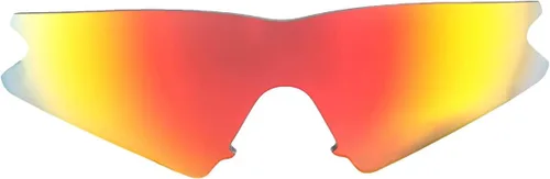 Vista 2 de Walleva Lentes de repuesto para gafas de sol Oakley M Frame Sweep Múltiples opciones disponibles (rojo fuego - polarizadas Mr. Shield)