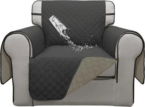 Vista 12 de ISSUNTEX Fundas de sofá de dos plazas con doble protección 100% impermeables para sala de estar, fundas para sofá de 2 cojines, protector de muebles