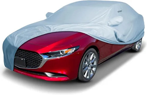 Vista 47 de iCarCover Funda de automóvil personalizada para Mazda 1200 (1970), impermeable, para todo tipo de clima, lluvia, nieve, UV, protector solar