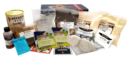 Vista 2 de Brewer's Best Kit de ingredientes de cerveza -5 galones (portero de mantequilla de maní)