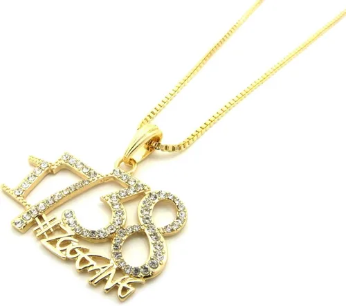 Vista 3 de Collar de cadena cubana para hombre, 1738, zoológico, remy, boyz, micro, colgante, caja cubana, joyería de hip hop