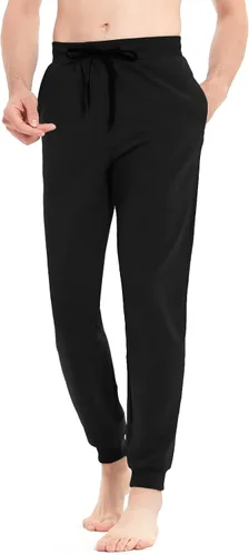 Vista 2 de Idtswch 30/32/34/36/38/40. Pantalones deportivos altos para hombre, extra largos, con bolsillos con cremallera