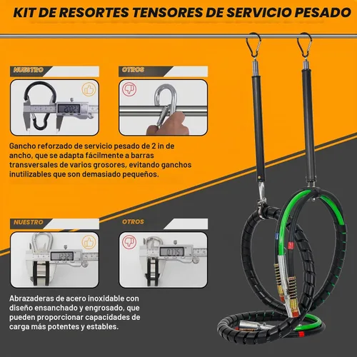 Vista 3 de Kit de líneas de aire para camión semirremolque de 15 pies con kit de resorte tensor de 2 piezas y acoplamientos rápidos con soporte y manijas KIT