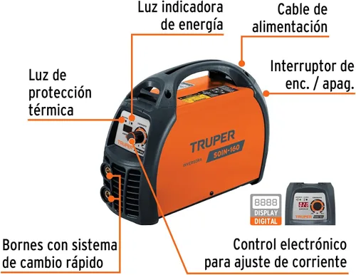 Vista 2 de Soldaduras inversas, 160 A, 220 V