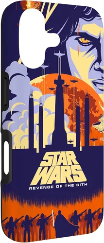 Vista 3 de Star Wars Funda con póster de película ilustrada La venganza de los Sith para iPhone 17