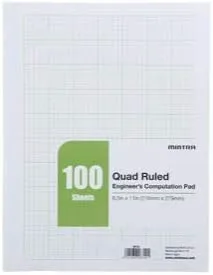 Vista 5 de Mintra Office Cuadernos y blocs de ingeniero (cuaderno de ingeniero, 1 paquete)