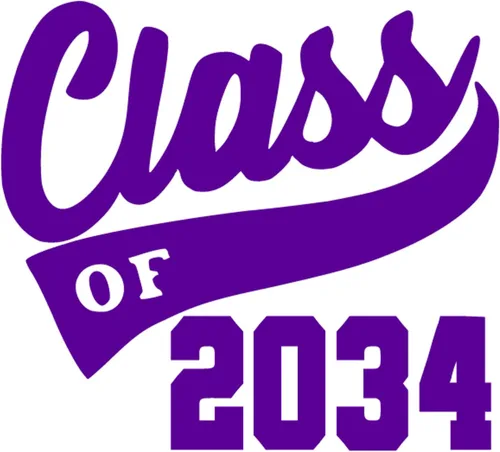 Vista 29 de Adhesivo de graduación para planchar en la clase de 2034, calcomanía para camiseta de secundaria, parche de graduación HTV para graduados