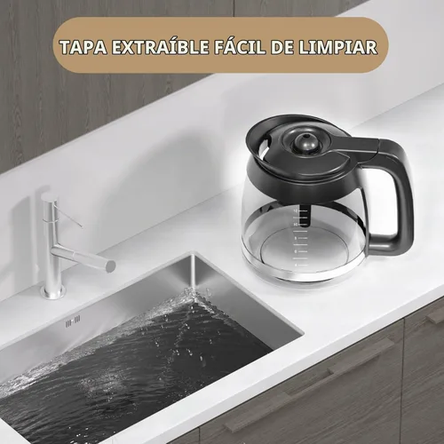 Vista 6 de CE200 - Cafetera de vidrio de 12 tazas de repuesto compatible con cafetera Ninja modelos CE251 CE201 CE201C CE200 CE200C Modelo # XGLSLID200