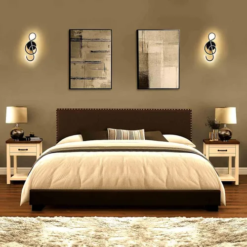 Vista 7 de XEYOU Lámpara de pared moderna de 22 W, lámpara de pared LED creativa para interiores, símbolo musical, decoración artística, lámpara de pared