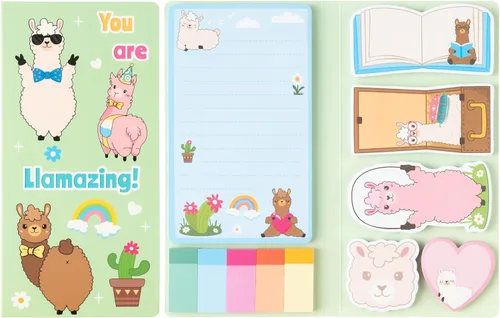 Vista 30 de B1ykin Juego de Notas Adhesivas Lindas - Bloc de Notas Autoadhesivas A+ Amazing Teacher, 550 Hojas de Páginas de Memo para Escritura, Bloc de Notas