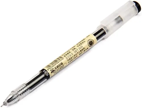 Vista 2 de 12 bolígrafos de tinta de gel negra de 0.014 in, bolígrafo extrafino, escritura suave para tomar notas, suministros escolares de oficina, regalos