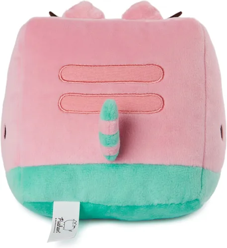 Vista 6 de GUND Pusheen - Peluche de sandía para gatos de 8 años en adelante, rosa/verde, 6 pulgadas
