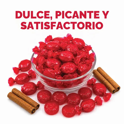Vista 8 de Caramelos duros de canela envueltos individualmente, a granel 1 libra, sin