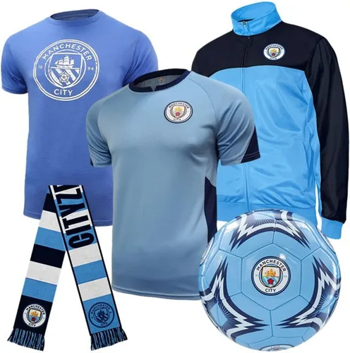 Vista 11 de Icon Sports Pro League Paquete de Fan Ultimate – 5 piezas de mercancía de fútbol con licencia oficial - Camiseta, Jersey, Chaqueta, Bufanda, Balón