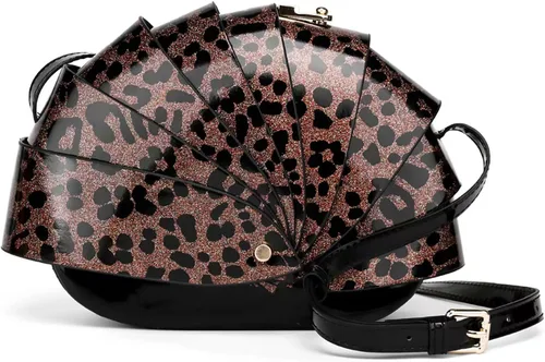 Vista 17 de Bolso bandolera de cuero sintético para mujer, diseño único y plegable