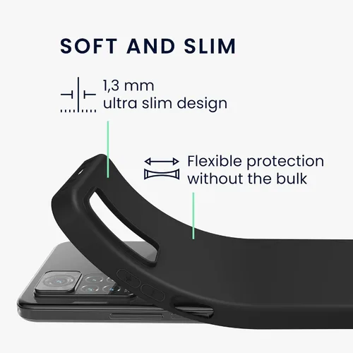 Vista 8 de kwmobile - Funda compatible con Xiaomi Redmi Note 11 Pro/Note 11 Pro (5G) / Note 12 Pro (4G), funda protectora de silicona TPU suave y delgada
