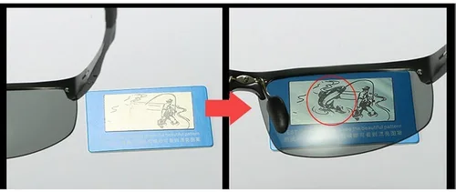 Vista 6 de minclLentes fotocromáticas polarizadas anteojos de sol Marco de conducción Ciclismo Semi photosensitive anteojos para Hombres