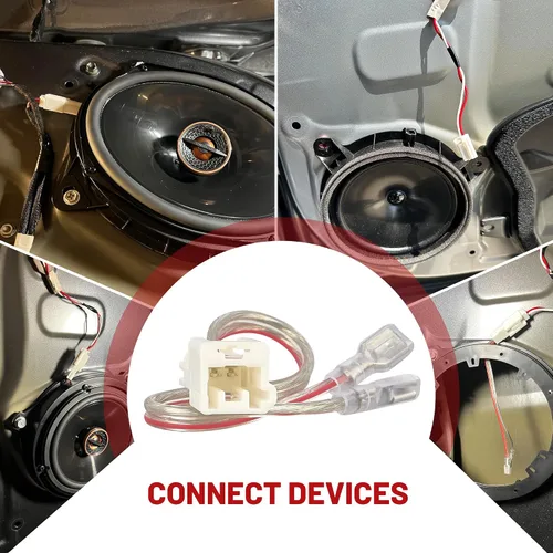 Vista 7 de RED WOLF Adaptador de conector de arnés de cable de altavoz para puerta Toyota 2019-2021 RAV4 Camry Avalon, para Dash Twteer Lexus is CT 2011-2018