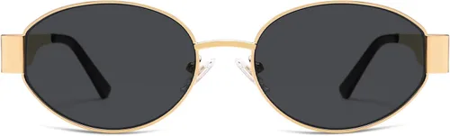 Vista 4 de SOJOS Gafas de sol ovaladas retro para mujer, de moda, clásicas, con protección UV400, SJ1256