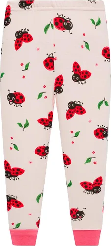 Vista 3 de Conjunto de pijama para niñas pequeñas, 2 piezas, 100% algodón, ropa de dormir de manga larga para niños